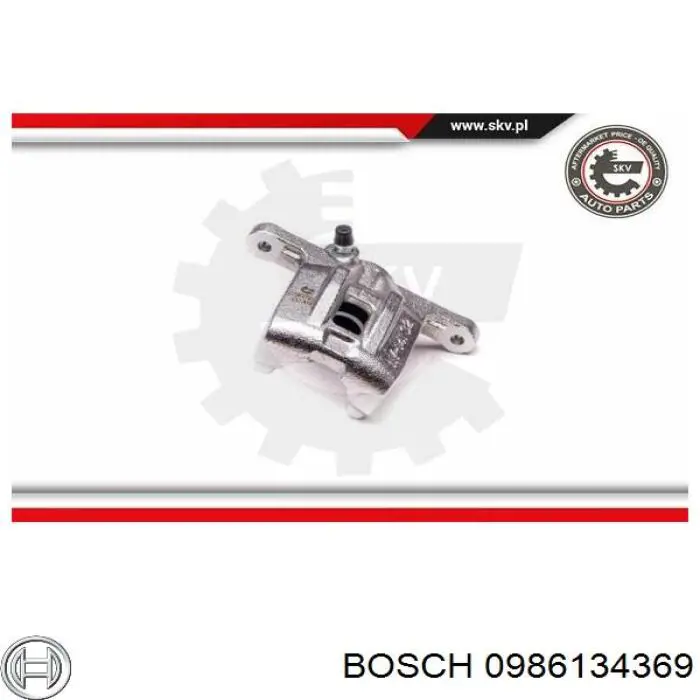 Задній гальмівний супорт лівий Bosch 0986134369