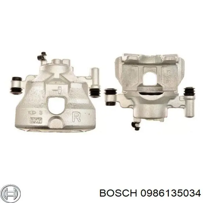 0986135034 Bosch супорт гальмівний передній правий