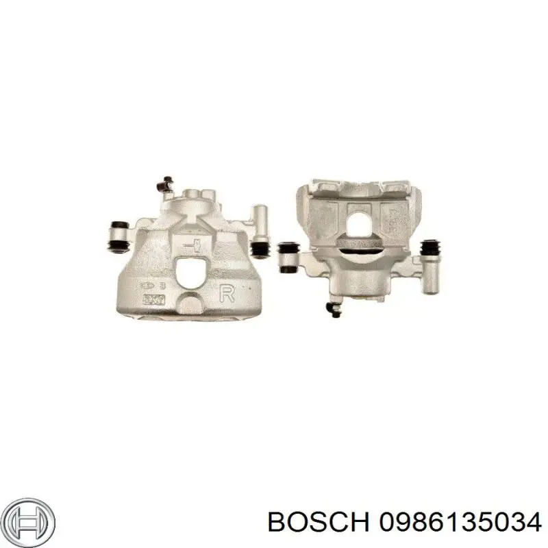 Купити 0986135034 Bosch Супорт гальмівний передній правий