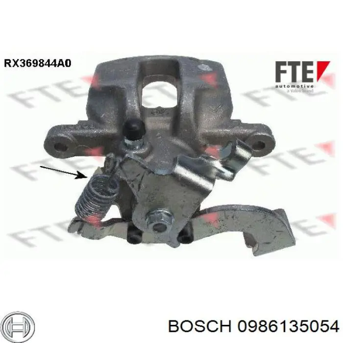 Супорт гальмівний задній правий Bosch 0986135054 ціна, від 63.35 USD