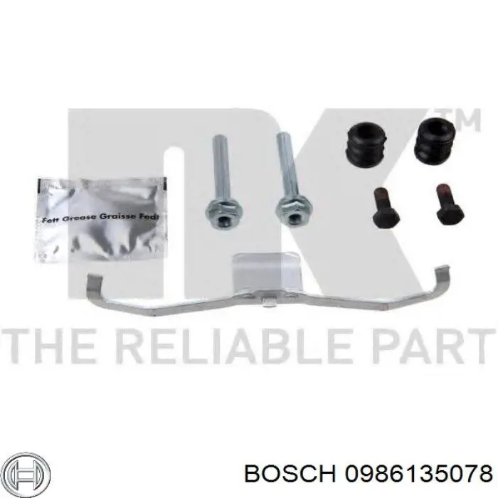 Супорт гальмівний передній правий Bosch 0986135078 ціна, від 60.39 USD