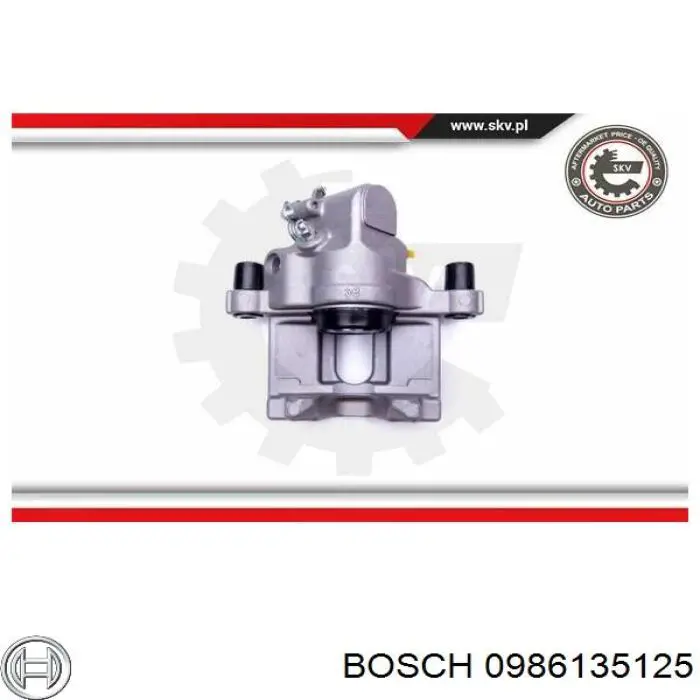 Супорт задній правий 0986135125 Bosch