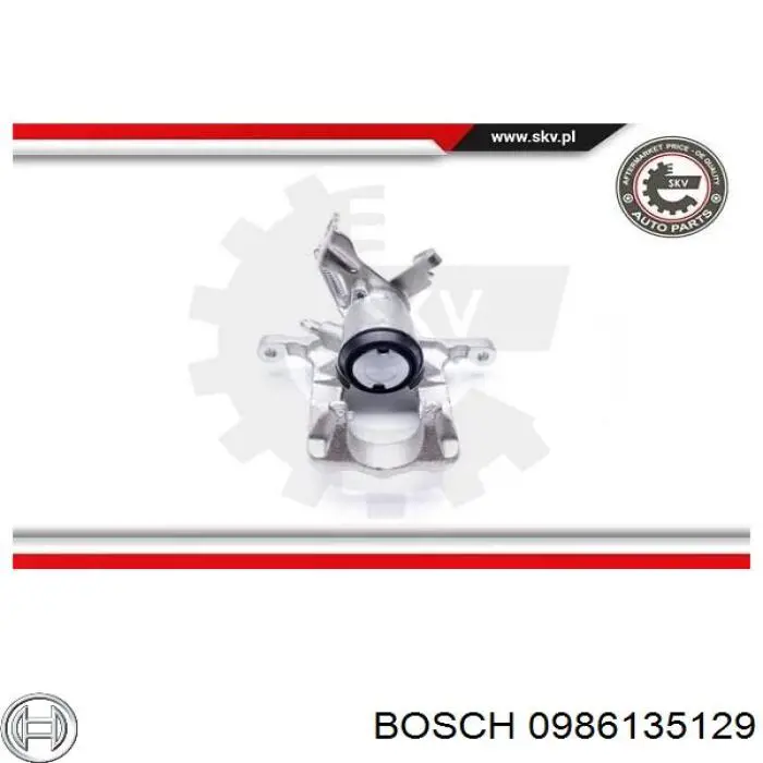 Супорт гальмівний задній правий Bosch 0986135129
