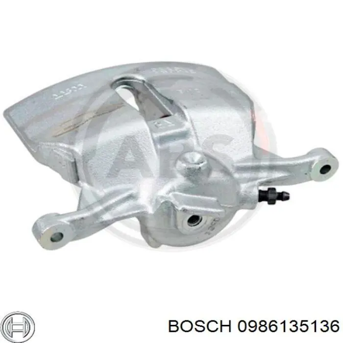Супорт гальмівний передній правий Bosch 0986135136 ціна, від 19.40 USD