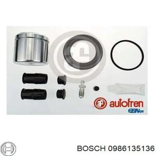 Супорт гальмівний передній правий 0986135136 Bosch