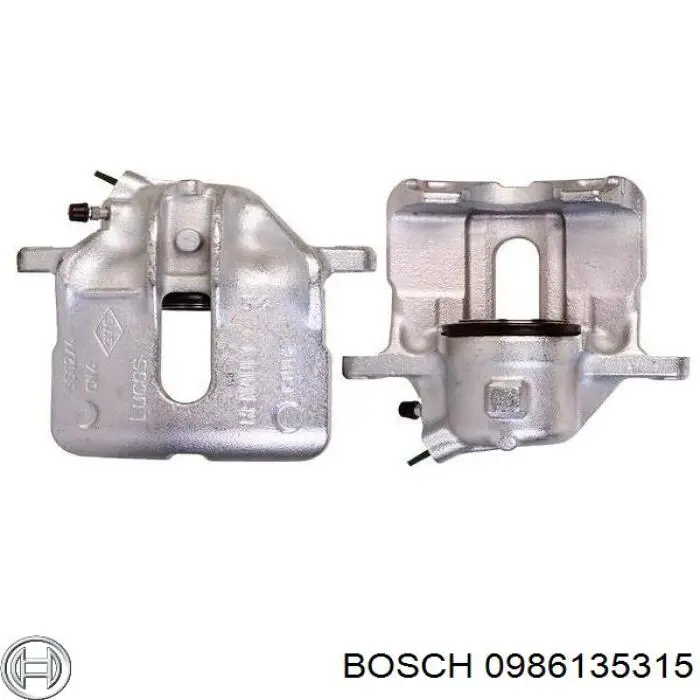 0986135315 Bosch супорт гальмівний передній правий