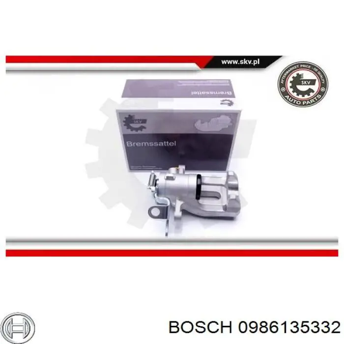 Супорт гальмівний задній правий 0986135332 Bosch