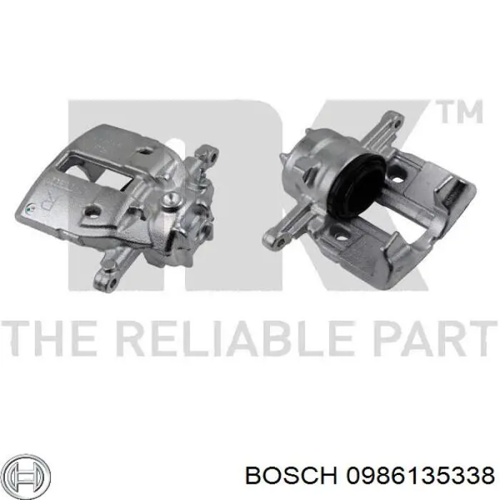 Супорт гальмівний передній правий Bosch 0986135338 ціна, від 15.20 USD