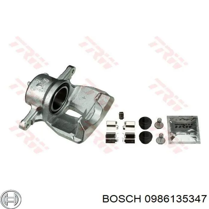 0986135347 Bosch супорт гальмівний передній правий
