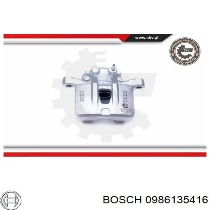 Супорт гальмівний задній правий Bosch 0986135416