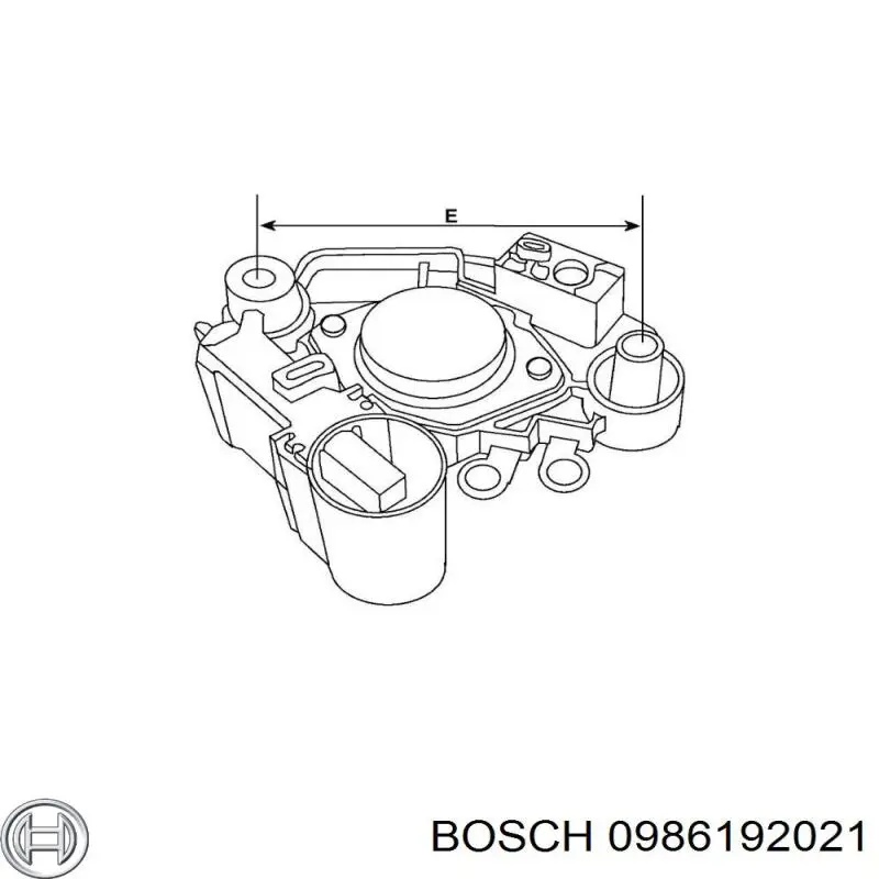 Купити 0986192021 Bosch Реле регулятор напруги генератора