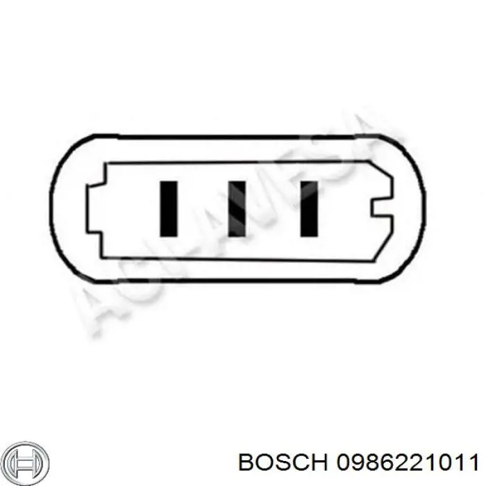 Котушка запалювання 0986221011 Bosch
