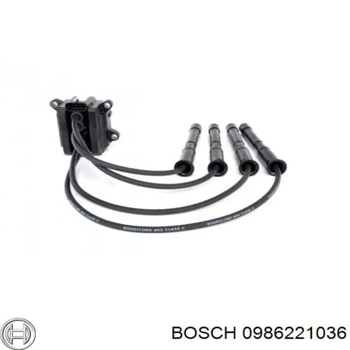 Котушка запалювання Bosch 0986221036 ціна, від 44.27 USD