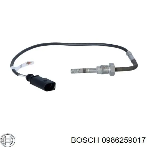 0986259017 Bosch датчик температури відпрацьованих газів (вг, перед турбіною)