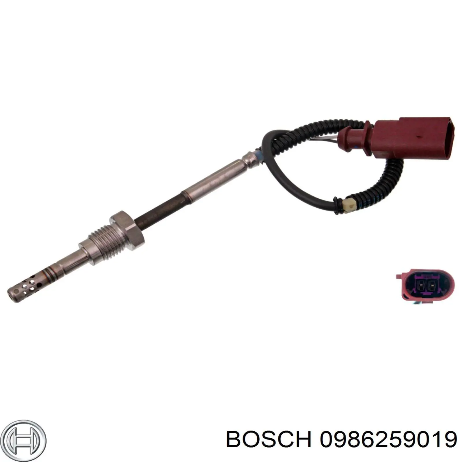 Купити 0986259019 Bosch Датчик температури відпрацьованих газів (ВГ), після фільтра сажі