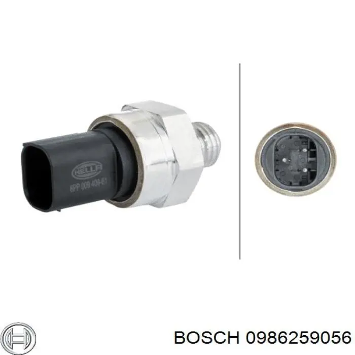 0986259056 Bosch датчик температури відпрацьованих газів (вг, до каталізатора)