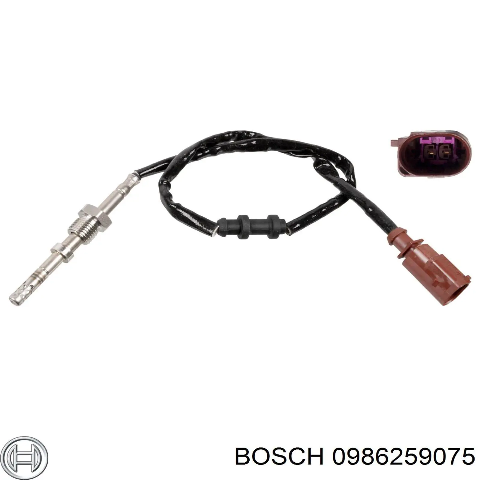 0986259075 Bosch датчик температури відпрацьованих газів (вг, після фільтра сажі)