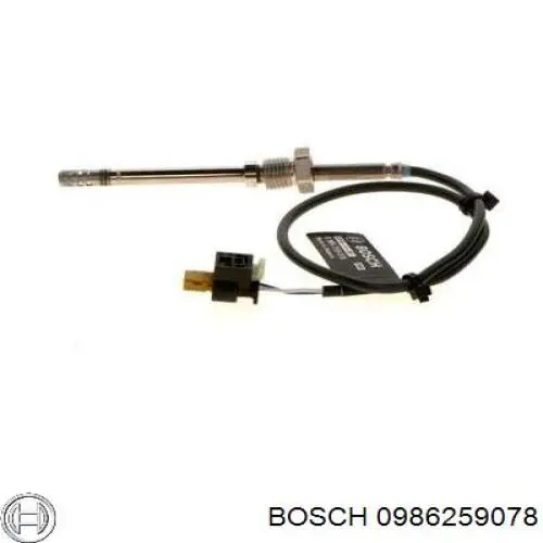 0986259078 Bosch датчик температури відпрацьованих газів (вг, фільтр сажі)