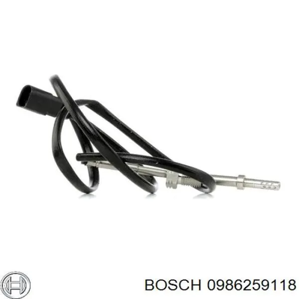 0986259118 Bosch датчик температури відпрацьованих газів (вг, перед турбіною)
