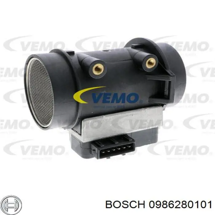 Датчик масової витрати повітря Bosch 0986280101 ціна, від 72.20 USD