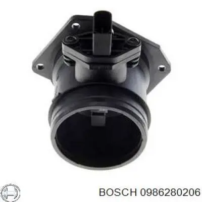Датчик масової витрати повітря Bosch 0986280206 ціна, від 43.34 USD