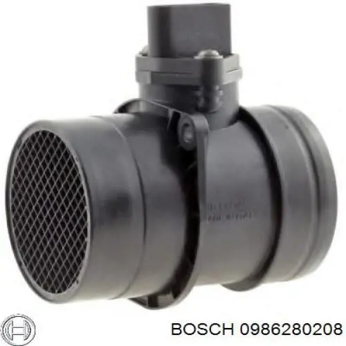 Датчик масової витрати повітря Bosch 0986280208 ціна, від 47.96 USD