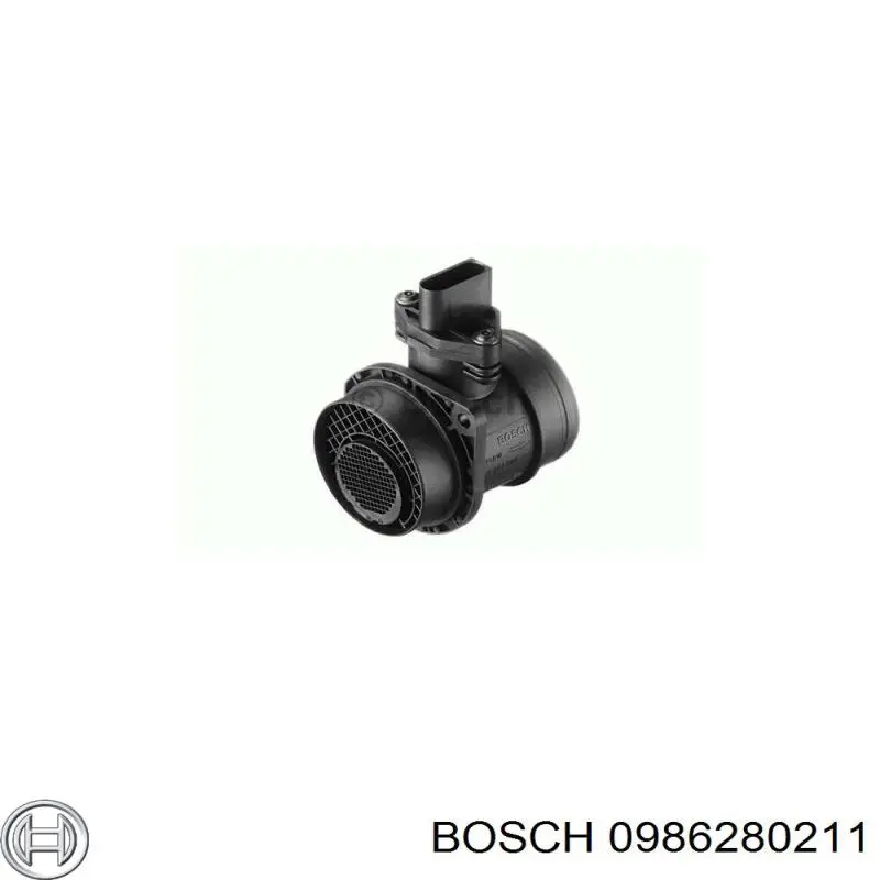 0986280211 Bosch датчик потоку (витрати повітря, витратомір MAF - (Mass Airflow))