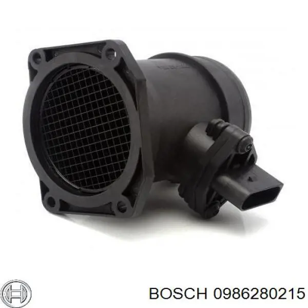 0986280215 Bosch датчик потоку (витрати повітря, витратомір MAF - (Mass Airflow))