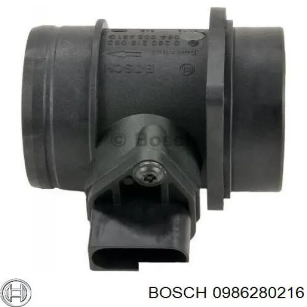 0986280216 Bosch датчик потоку (витрати повітря, витратомір MAF - (Mass Airflow))