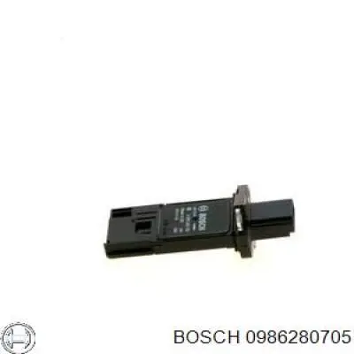 0986280705 Bosch датчик потоку (витрати повітря, витратомір MAF - (Mass Airflow))