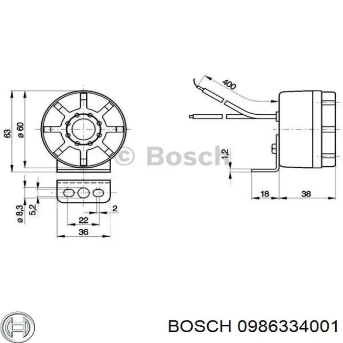  Bosch 986334001 ціна, від 23.40 USD