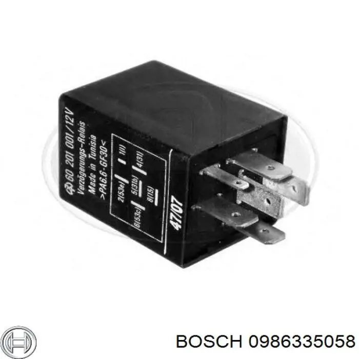 Купити 0986335058 Bosch Реле управління склоочисника