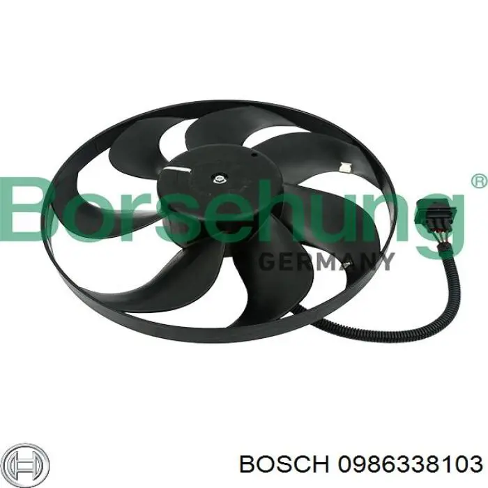 Вентилятор охолодження радіатора 0986338103 Bosch