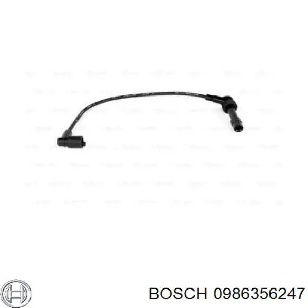 0986356247 Bosch кабель високовольтний, циліндр №1, 3