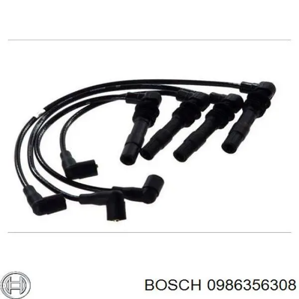 0986356308 Bosch дріт високовольтні, комплект