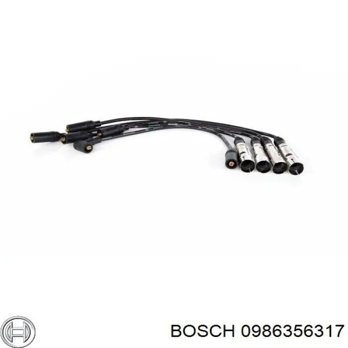 0986356317 Bosch дріт високовольтні, комплект