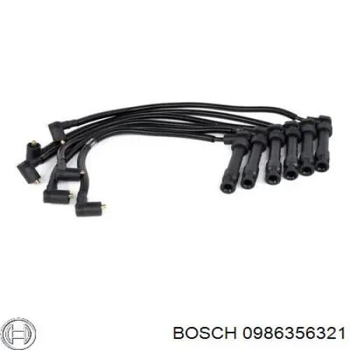 0986356321 Bosch дріт високовольтні, комплект