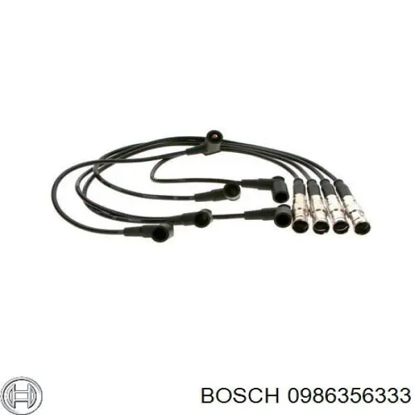 0986356333 Bosch дріт високовольтні, комплект