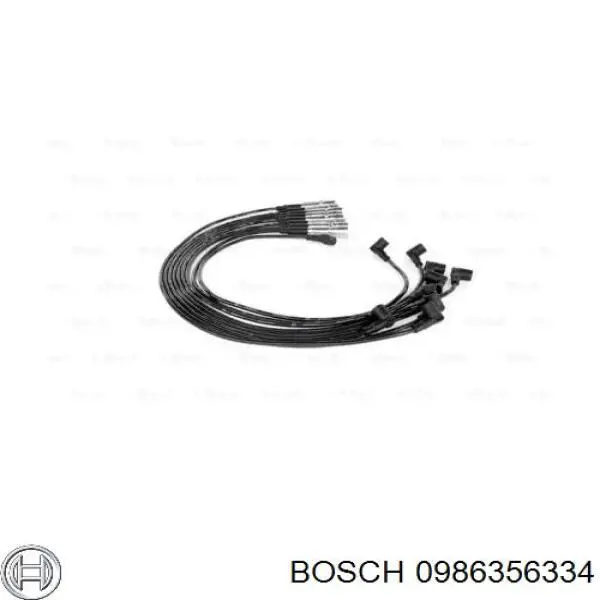 0986356334 Bosch дріт високовольтні, комплект