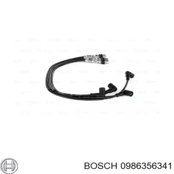 0986356341 Bosch дріт високовольтні, комплект