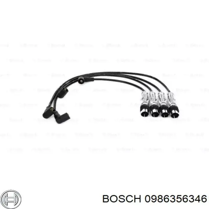 0986356346 Bosch дріт високовольтні, комплект