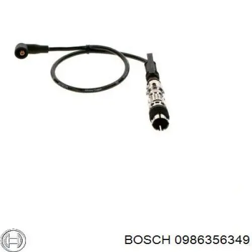 0986356349 Bosch дріт високовольтні, комплект