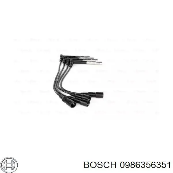 0986356351 Bosch дріт високовольтні, комплект