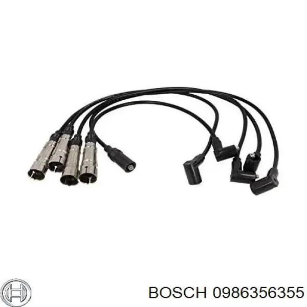 0986356355 Bosch дріт високовольтні, комплект