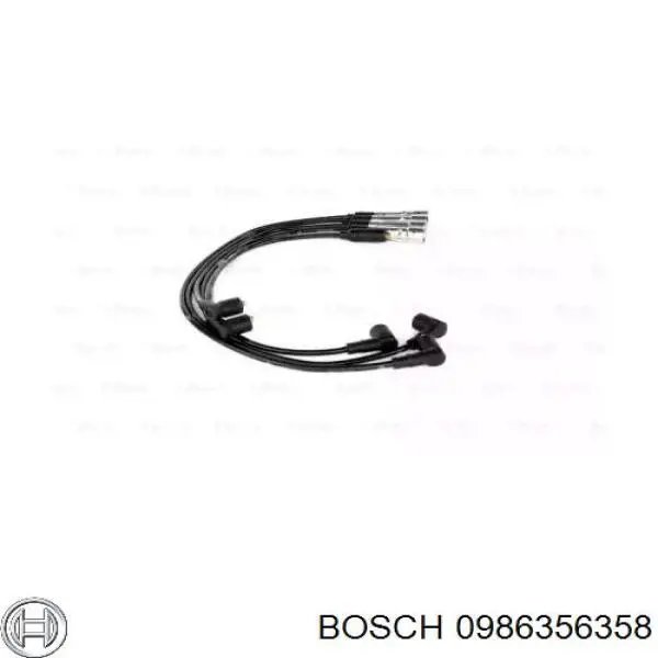0986356358 Bosch дріт високовольтні, комплект