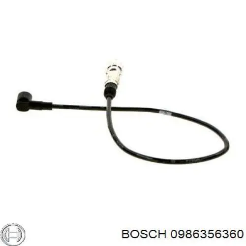0986356360 Bosch дріт високовольтні, комплект