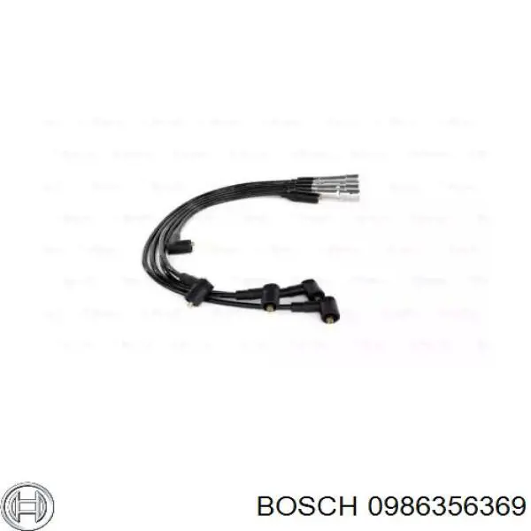 0986356369 Bosch дріт високовольтні, комплект