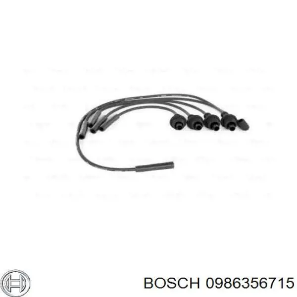 0986356715 Bosch дріт високовольтні, комплект