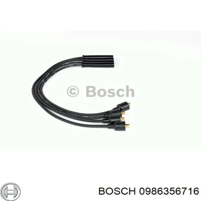 0986356716 Bosch дріт високовольтні, комплект