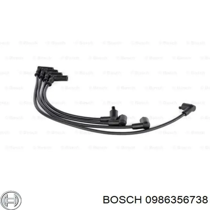 Дріт високовольтний, комплект 0986356738 Bosch